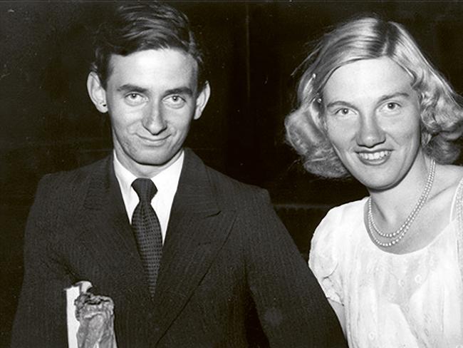 An undated photo of Australia artist Charles Blackman and his wife, Barbara.