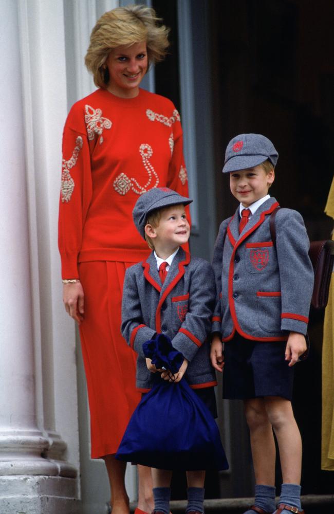 Diana with her two young boys. Photo: Tim Graham Photo Library via Getty Images)