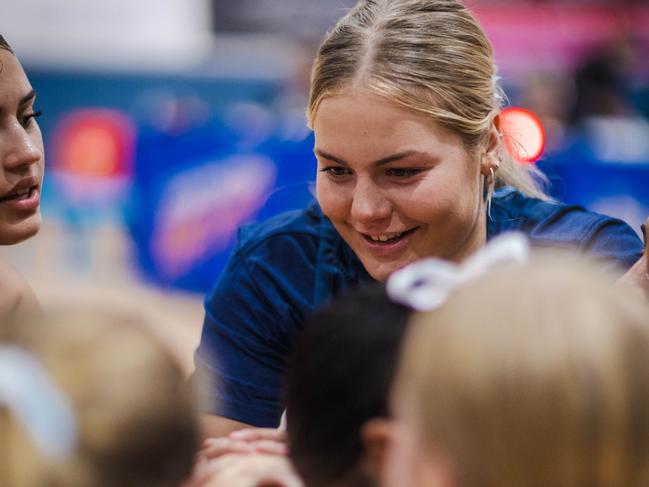 Isla Juffermans couldn't play but was still part of the celebrations.