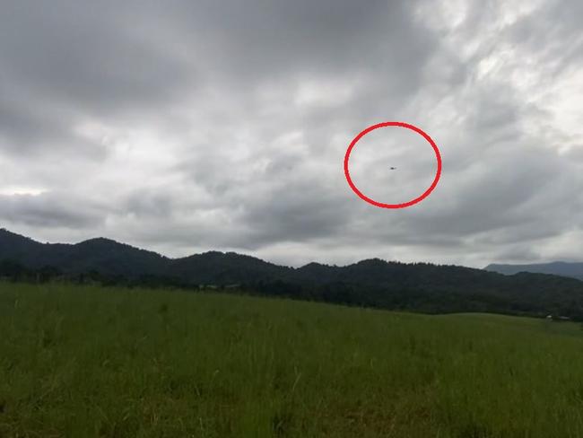 Video: Rescue chopper locates missing FNQ hikers. Picture: Supplied.