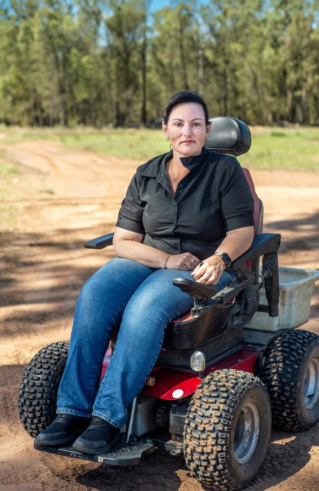 Emma Weatherley, a former Queensland Rail accessibility manager is suing the government after suffering permanent injuries. Pic: David Martinelli