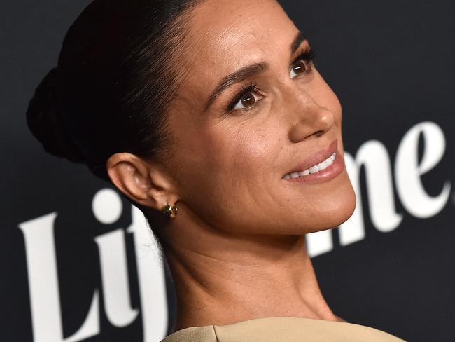 TOPSHOT - Meghan Markle arrives for Variety's Power of Women event at Mother Wolf in Los Angeles, California, on November 16, 2023. The 2023 honorees include US singer Fantasia Barrino, US singer-songwriter Billie Eilish, English actress Carey Mulligan, US actress Lily Gladstone, British actress Emily Blunt, and Margot Robbieâs LuckyChap. (Photo by LISA O'CONNOR / AFP)