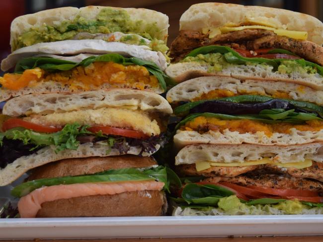 Vivo Cafe’s selection of panini. Picture: Jenifer Jagielski