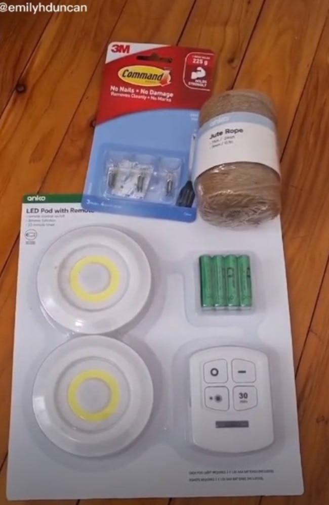 This is some of what you need to help create the light. Picture: Supplied