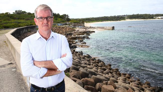 Maroubra state Labor MP Michael Daley has said he will stand in the way of bulldozers if they decide to build at Botany Bay. Picture: Damian Shaw.