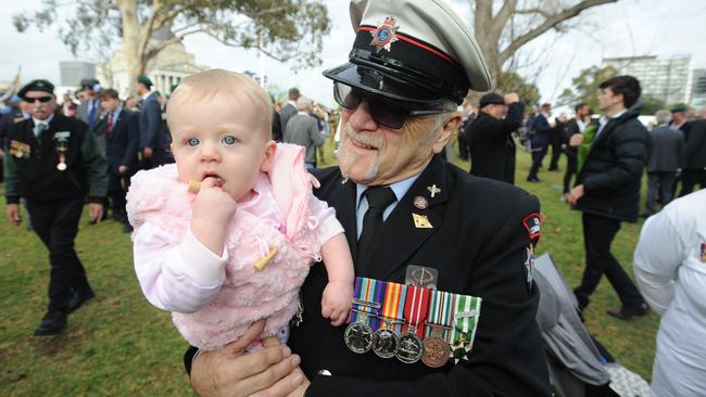 The Victorian RSL tried to make the case that the ANZAC Day march was a health risk not worth taking for the second year in a row. Picture: Andrew Henshaw