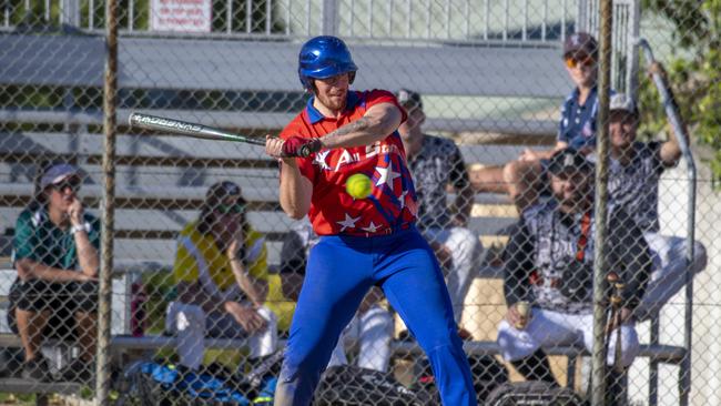 Matt Pratt in action for the All Stars. Photo: Nev Madsen