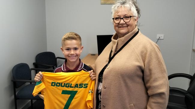 Zac was awarded his Australian jersey on Friday morning by councillor Jane Erkens at a celebratory presentation at Nanango.