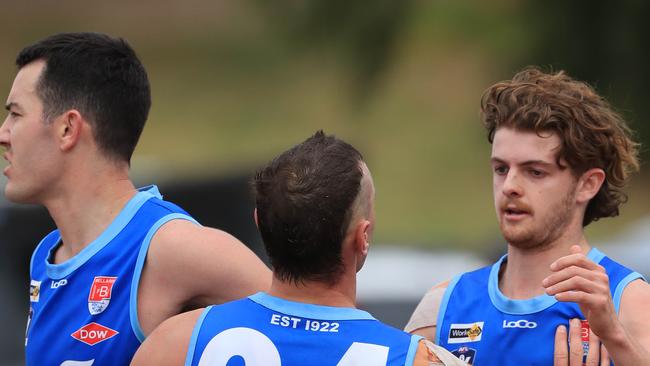 Brock Close, Ned Aulsebrook and Oliver Wiltshire during the qualifying final against Torquay. Picture: Mark Wilson