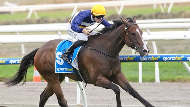 Stanley winning aboard The Instructor in the Hareeba Stakes at Mornington. Picture: Racing Photos via Getty Images