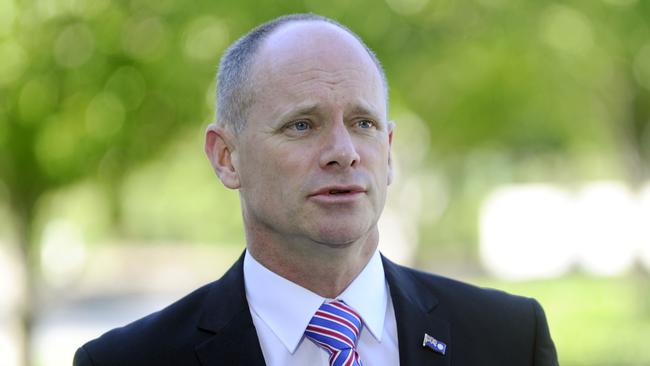 Then-Queensland premier Campbell Newman. (AAP Image/Alan Porritt)