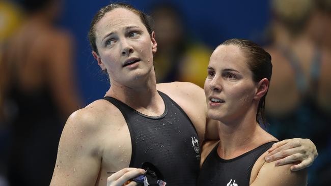 The Campbell sisters failed to fire during their individual events. Picture. Brett Costello