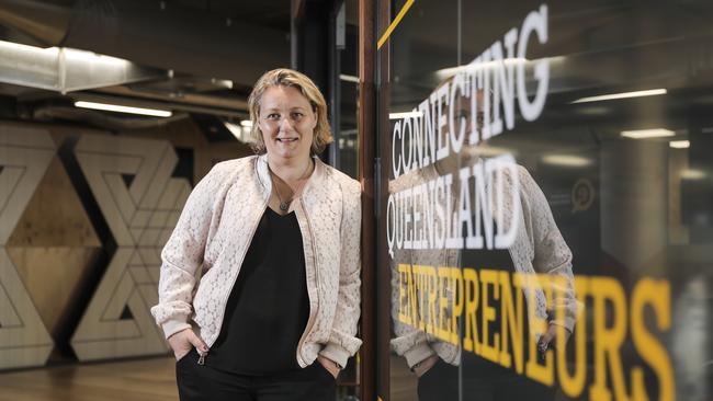 Queensland's new Chief Entrepreneur Leanne Kemp. Picture: Mark Cranitch.