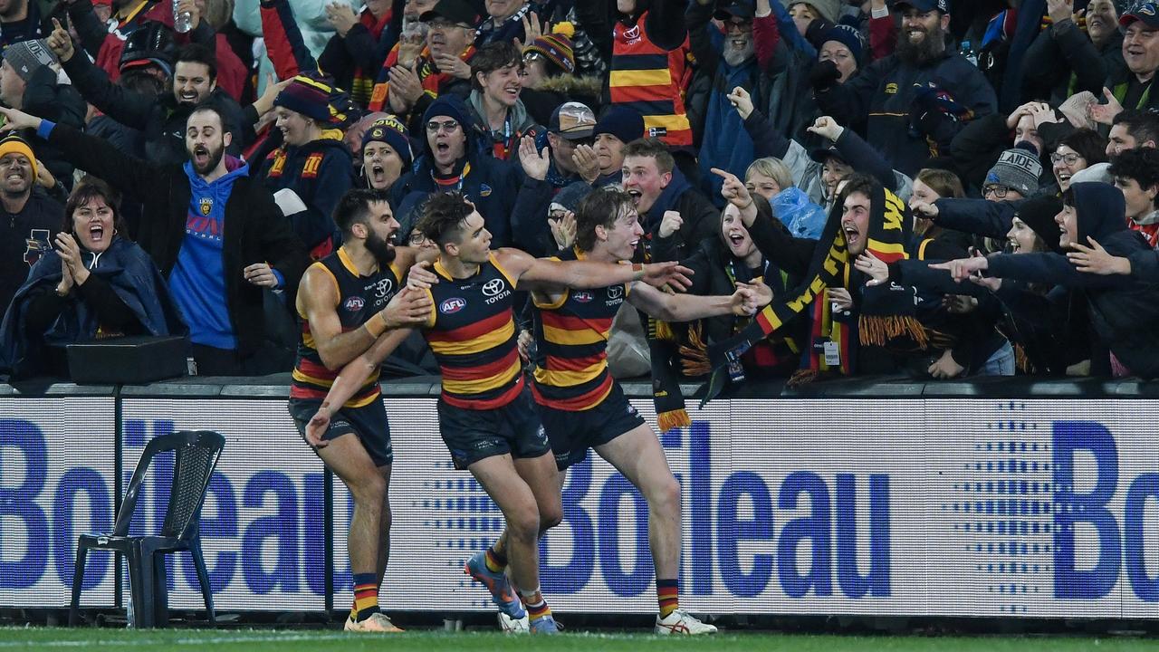 The Crows were in celebration mode. (Photo by Mark Brake/Getty Images)