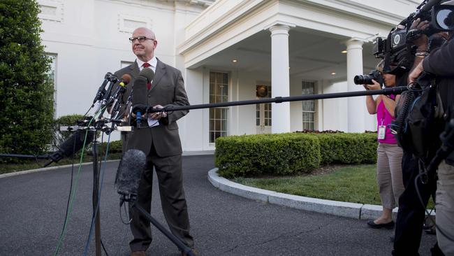 US National Security Advisor H.R. McMaster denies reports US President Donald Trump revealed classified information to Russian officials in the Oval Office. (Pic: Saul Loeb/AFP)