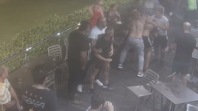 Footage of the brawl was played to the court on September 11.