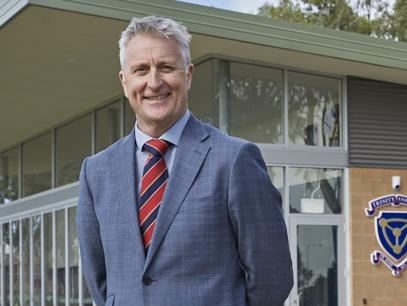 Trinity College principal Nick Hately at the Evanston South campus.Picture: SUPPLIED