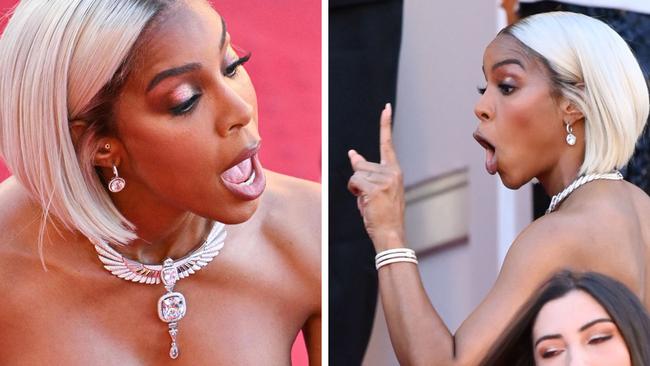 Kelly Rowland loses her temper at Cannes.