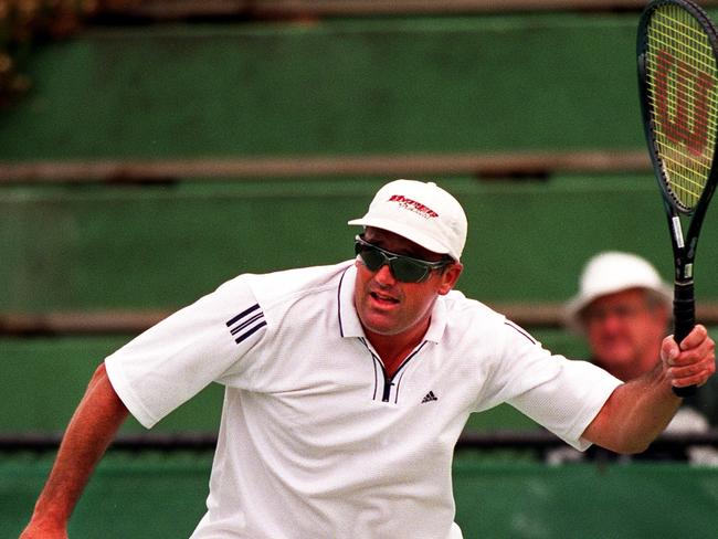 David Tunbridge in action in the Australian veterans championships in 2005