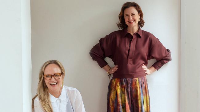 Gallery directors Ursula Sullivan (left) and Joanna Strumpf Ursula wears a NOIR KEI NINOMIYA shirt. COMME DE GARÇONS pants. Joanna wears a PLAN C shirt. VIVIENNE WESTWOOD culottes. All from Parlour X. Picture: Brogan Chidley