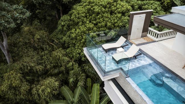 A pool villa at Trisara Phuket in Thailand.