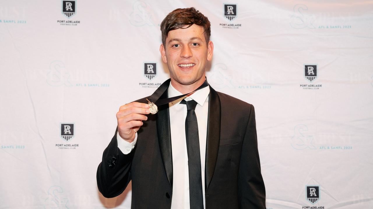 Zak Butters won Port’s best-and-fairest ahead of Connor Rozee this year. Picture: PAFC