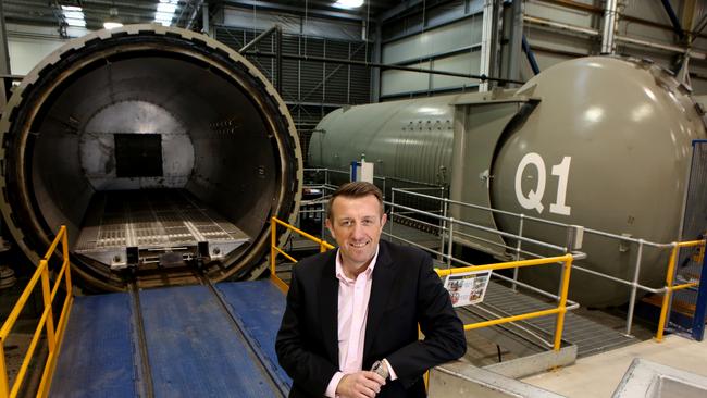 Quickstep chief executive Mark Burgess, above, says ‘on many JSF parts, we’ve got the global supply’. Picture: AAP