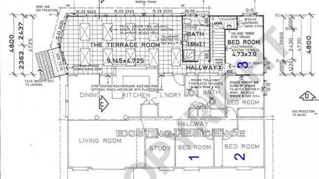 Proposed floor plan for a short-term accommodation spot at Eukey. Picture: SDRC