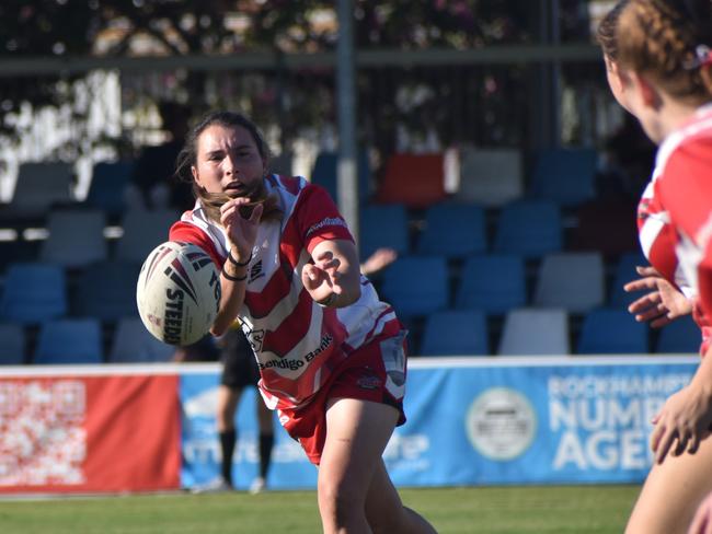 Sarah Field is coaching the Emu Park senior women.