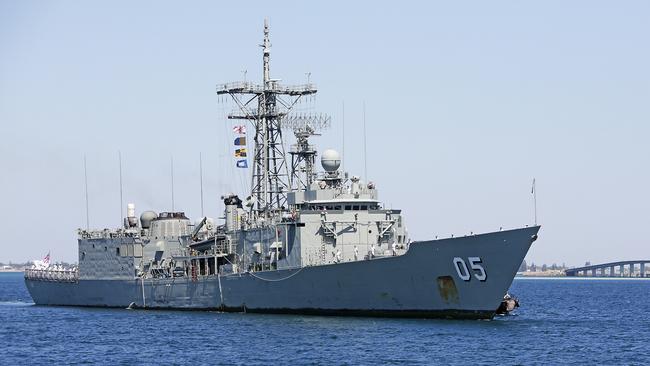 HMAS Melbourne was one of three frigates up for bidding.