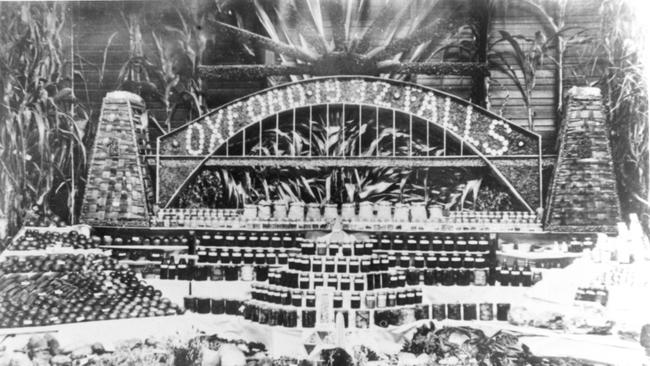 A display of produce from Oxford Falls in the 1932 Brookvale Show. Picture Northern Beaches Library