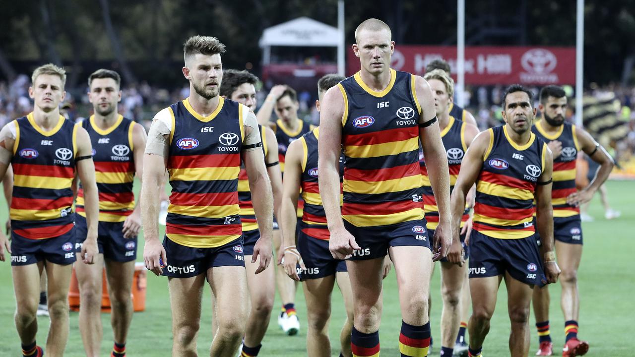Adelaide has made a huge statement by dropping Bryce Gibbs. Photo: Sarah Reed. 