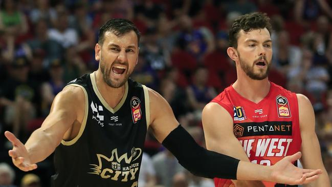 Andrew Bogut says the fierce rivalry with Melbourne is genuine. Picture: Getty