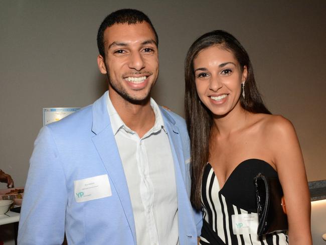 Bish and Marium Mekaeil at Young Professionals GC cocktails at Bar Hellenika, Nobby Beach. Picture: Regina King