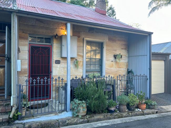 The Balmain home searched by NSW police.