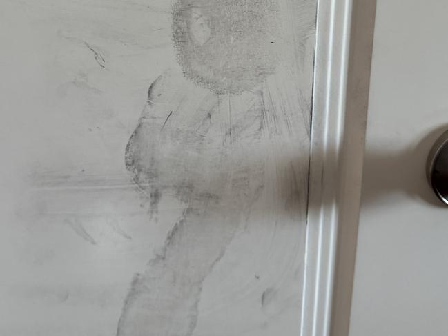 Footprints of alleged offenders who broke into a Morningside home on Wednesday. Picture: Supplied