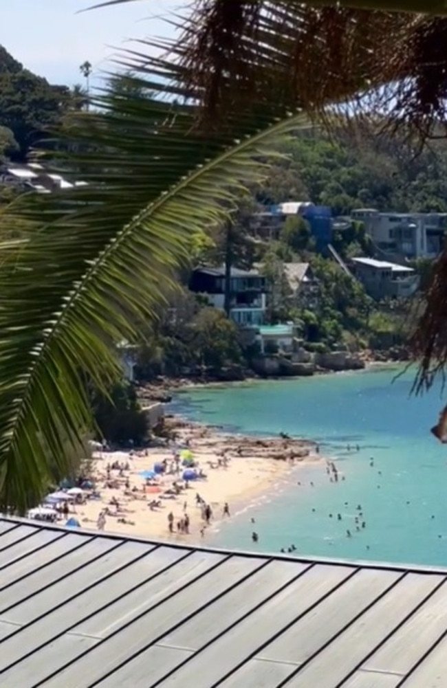 The popular beach is located in the affluent area of Mosman in the Lower North Shore region of Sydney. Picture: TikTok