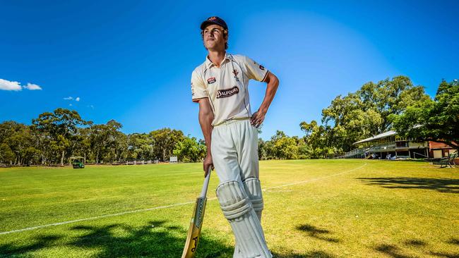 Sam Rahaley prior to becoming Kensington’s youngest ever A grade debutant in 2018. Picture: AAP/Roy VanDerVegt