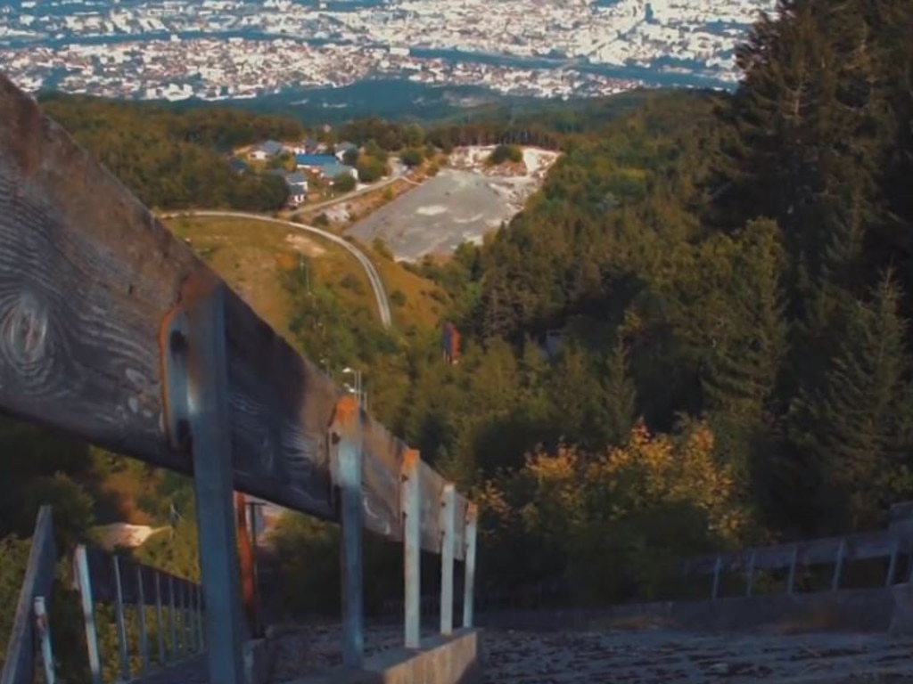 Overlooking the city.