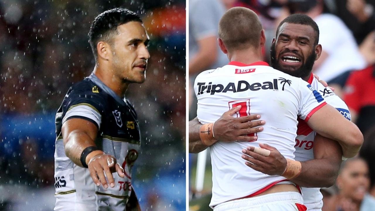 Valentine Holmes looked solid for the Cowboys while the Dragons roared in Maitland.