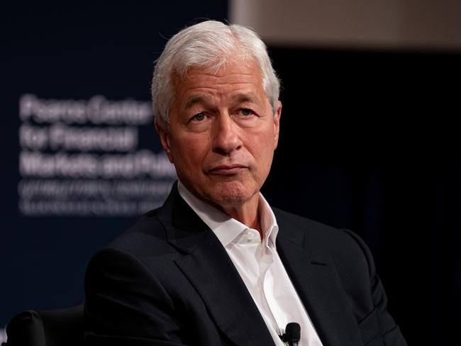 Mr Dimon said working from home is having a negative impact on young people. Picture: Al Drago/Bloomberg via Getty Images