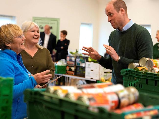 Prince William was a popular visitor at the centre. Picture: AFP