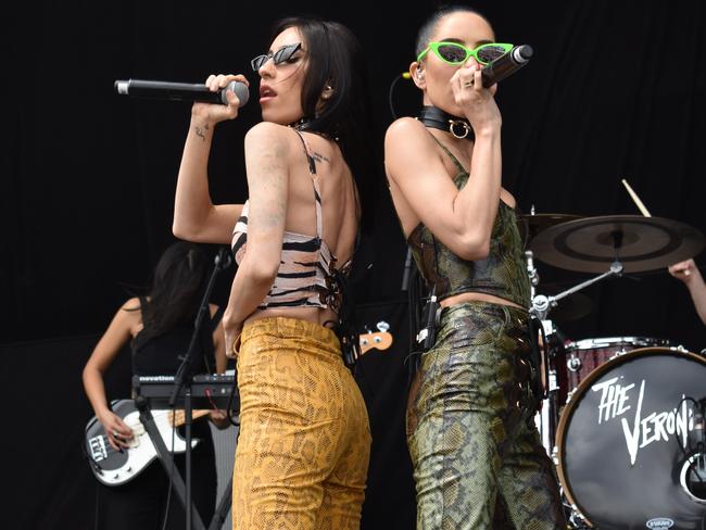 The Veronicas have joined the line up for Australia’s first post-COVID live concert. Picture: Kiel Egging.