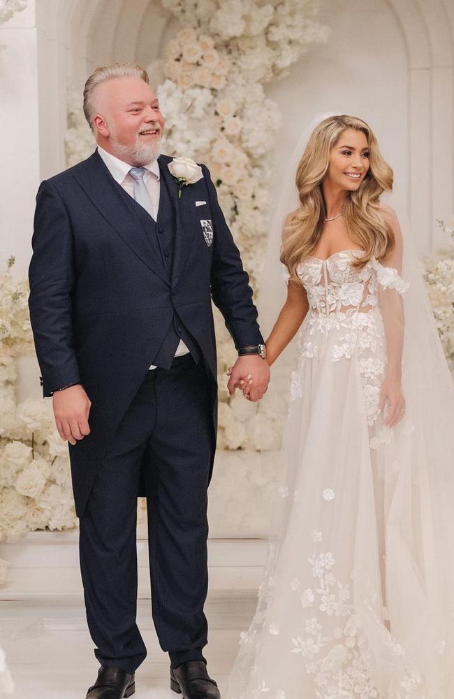 Kyle Sandilands and Tegan Kynaston were married in Sydney on Saturday. Picture: Instagram