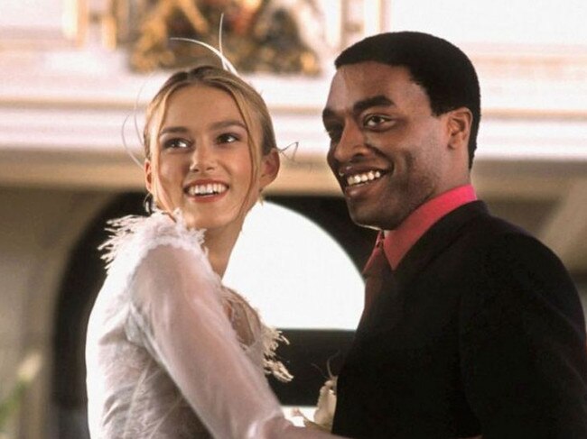 Keira Knightley and Chiwetel Ejiofor in Love Actually.