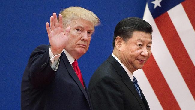 US President Donald Trump with China's President Xi Jinping. Picture: AFP