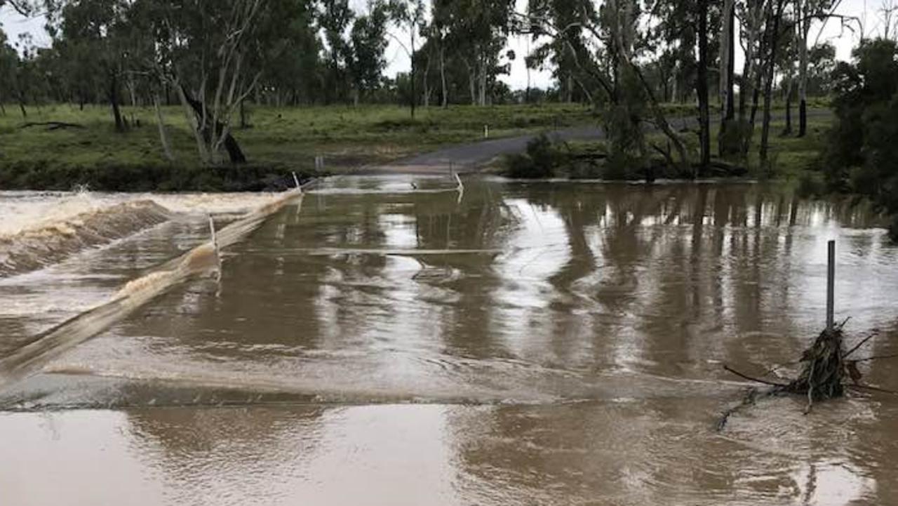 Theresa Creek along Rubyvale Rd in Clermont, Sunday, January 15, 2023. Picture: Les Flohr