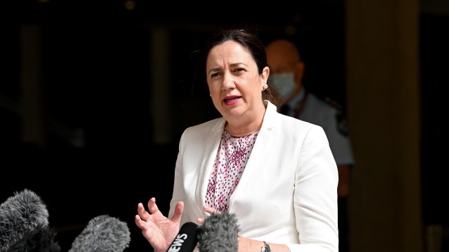 Queensland Annastacia Palaszczuk will lead the presentation for Brisbane’s bid to host the 2032 games and insisted the trip would be a modest affair. Picture: Getty Images.