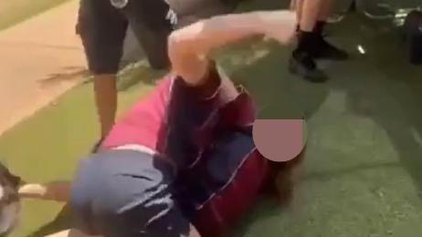 Watch: 18 punches to the head in shocking teen girl school fight