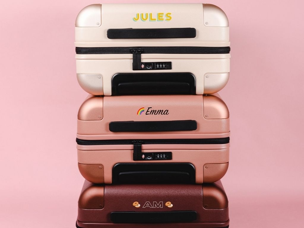 July Personalised Carry On Suitcase